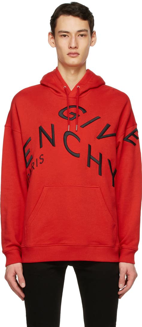 givenchy red box hoodie|givenchy hoodie with holes.